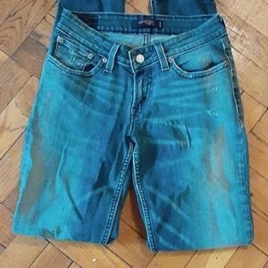 Levi's straight leg with a little strength 4 pocket zipper.